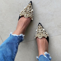 LA PEARL EMBELLISHED HEELS