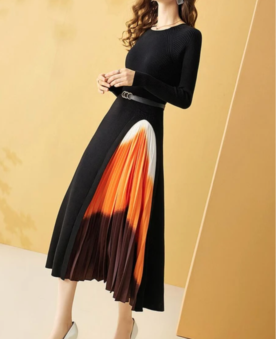 Anetta Pleated Dress