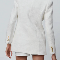 NOELLA WHITE TWEED BLAZER