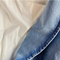 Hannah irregular denim shirt