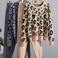 Zena Leopard Knitted Sets&Suit