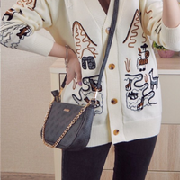 Embroidery knitted Cardigan