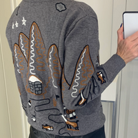 Embroidery knitted Cardigan