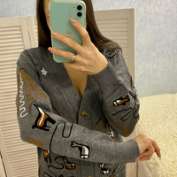 Embroidery knitted Cardigan