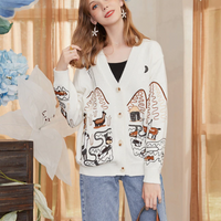 Embroidery knitted Cardigan