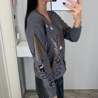 Embroidery knitted Cardigan