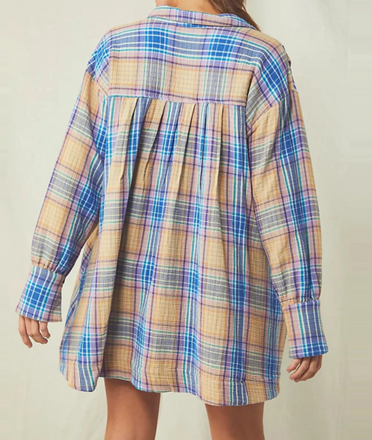 Leah Plaid Print Shirt