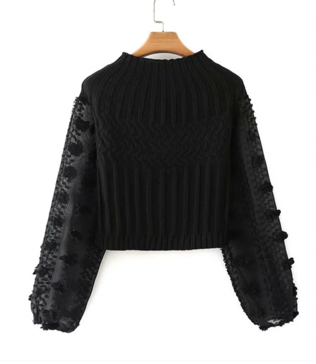 Leyla Short Knitting Sweater