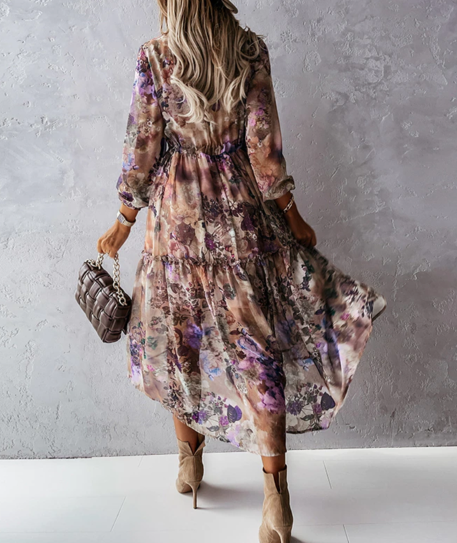 Eva Vintage Maxi Dress