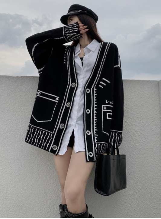 Daria Loose Cardigan&Plus Size