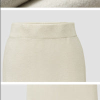 KNIT MIDI SKIRT