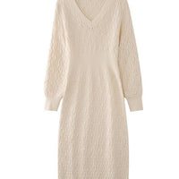 COZY KNIT MIDI DRESS