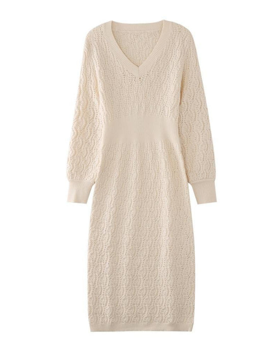 COZY KNIT MIDI DRESS