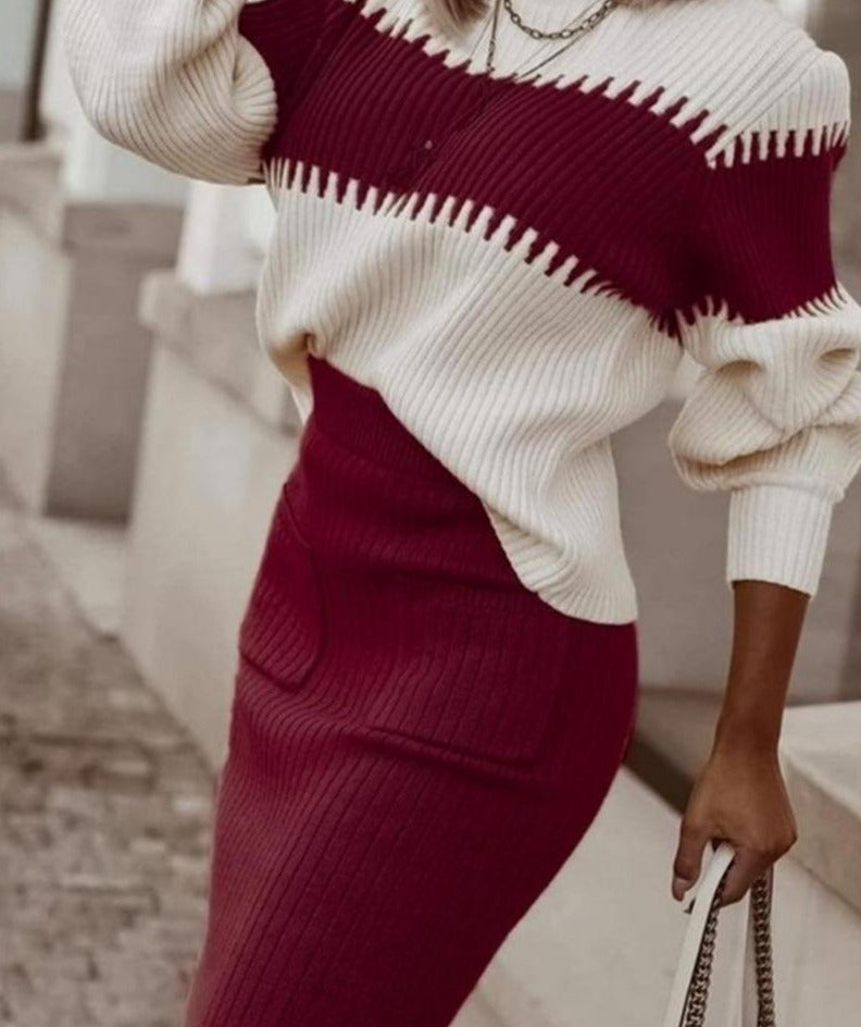 LARRA SWEATER & SKIRT SET