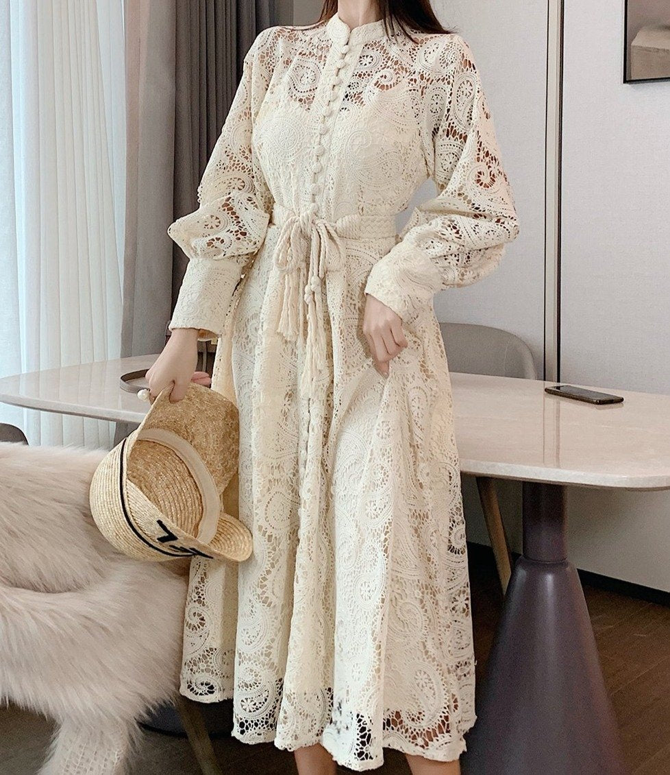 MARGO PATCHWORK MIDI DRESS