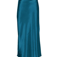 SATIN MIDI SKIRT
