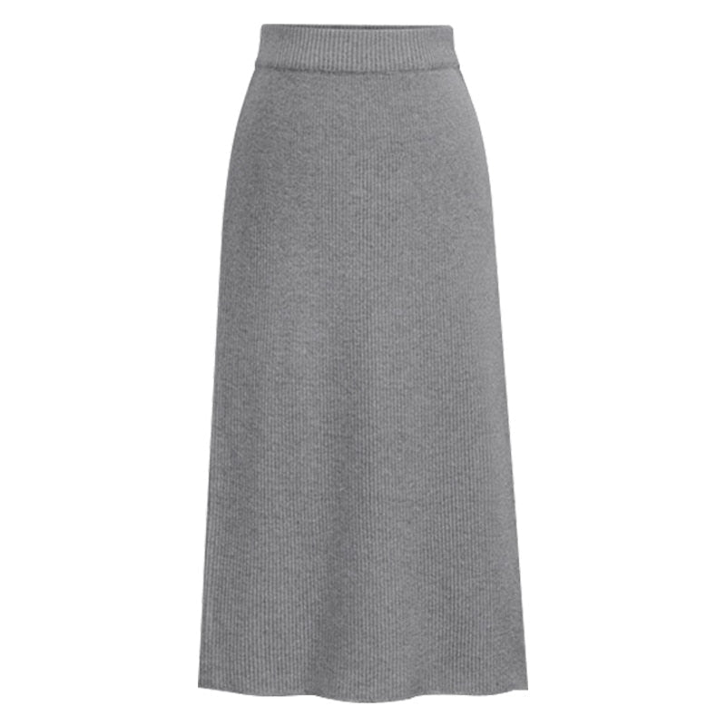 KNIT MIDI SKIRT