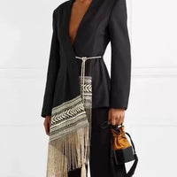 Vivian Asymmetric Embroidered Jacket