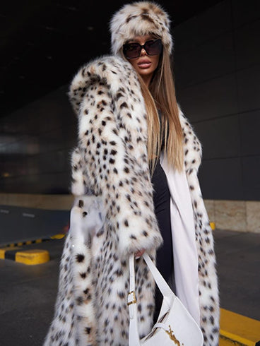 SNOW LEOPARD ECO COAT morrchic