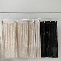 SEQUINED MIDI SKIRT
