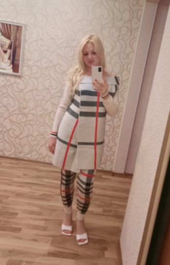 Damir Knitwear Suit Set Striped