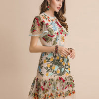 LINDA EMBROIDERED DRESS limited edition