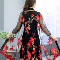 Aysha Long Lace Cargidan&Kimono