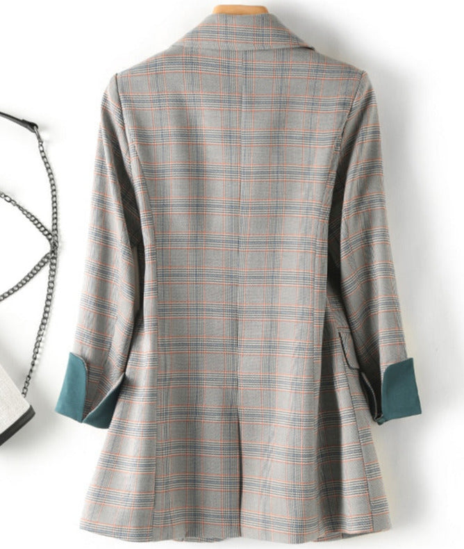 Business Plaid Spring Blazer