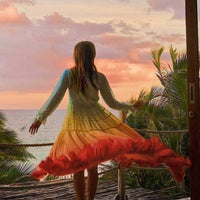 RAINBOW-INSPIRED DRESS