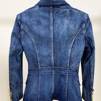 MARGOT DENIM DOUBLE-BREASTED BLAZER