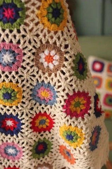 Handmade Retro Knit Shawl