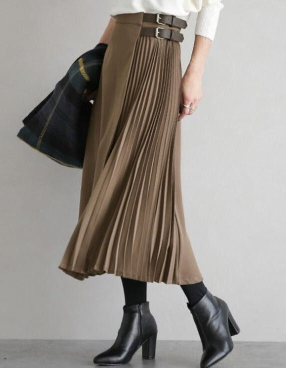 NONNA PLEATED SKIRT