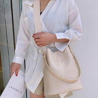 Anslo Crocodile Bucket Bag