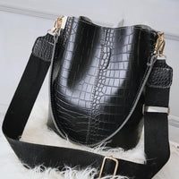 Anslo Crocodile Bucket Bag