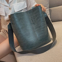 Anslo Crocodile Bucket Bag