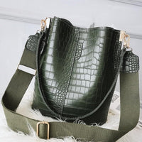 Anslo Crocodile Bucket Bag