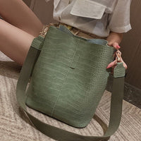 Anslo Crocodile Bucket Bag