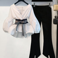 Sona Lantern Sleeves Blouse