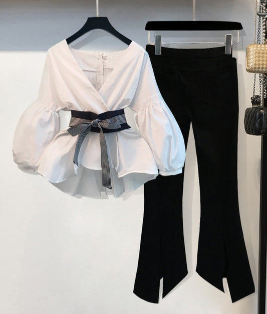 Sona Lantern Sleeves Blouse