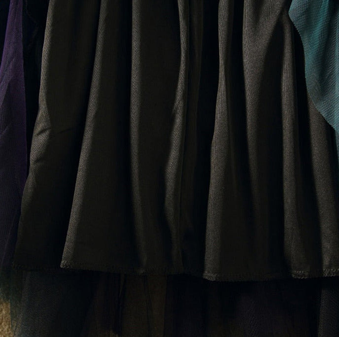 Milena Pleated Skirt&Irregular Contrast Color