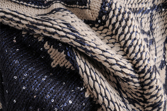 Vilena Warm Plaid Capes&Poncho