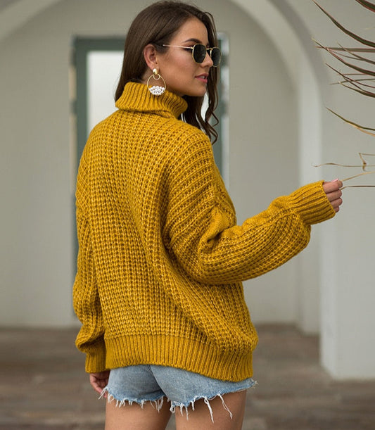 Layma Style Knit Turtleneck Sweater
