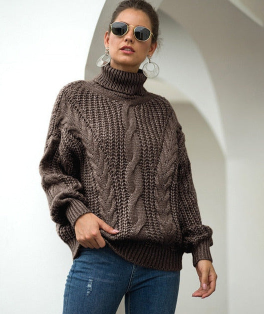 Layma Style Knit Turtleneck Sweater