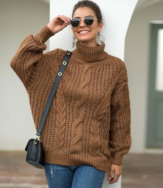 Layma Style Knit Turtleneck Sweater