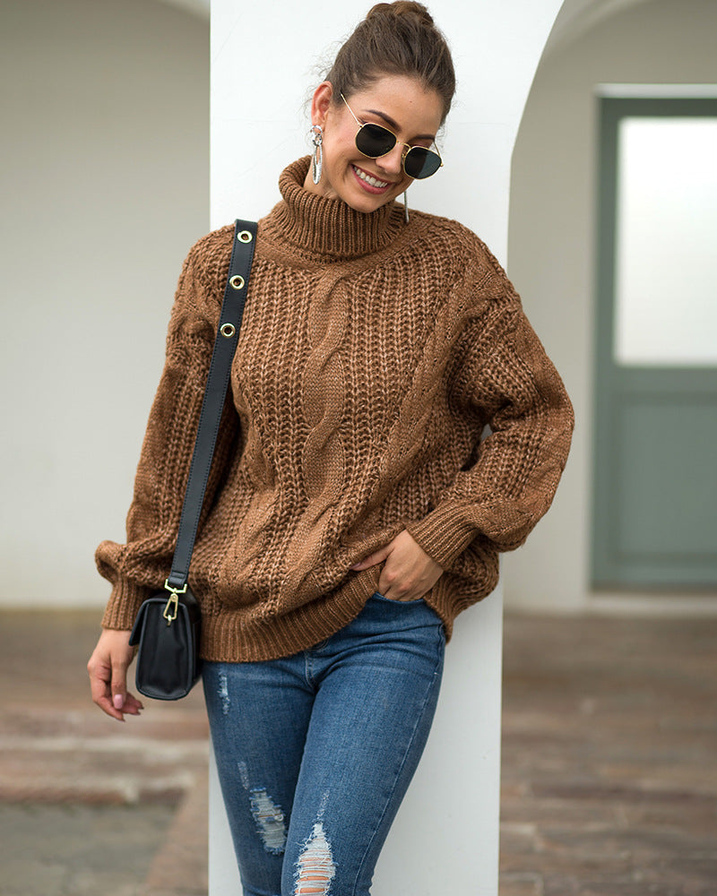 Layma Style Knit Turtleneck Sweater