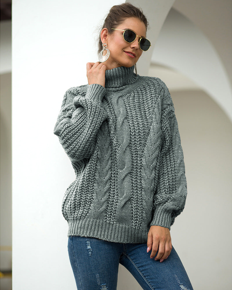 Layma Style Knit Turtleneck Sweater