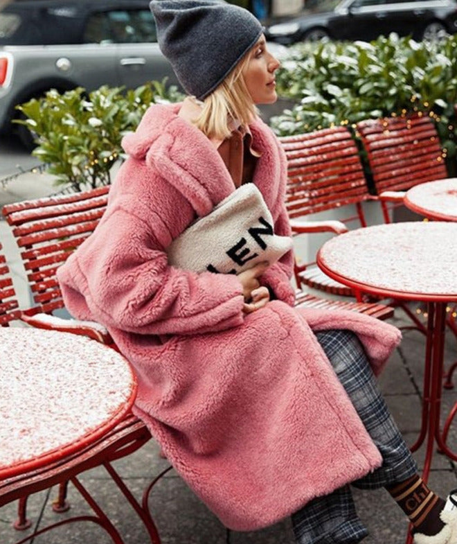 Rosalin Eco Fur Bear Overcoat