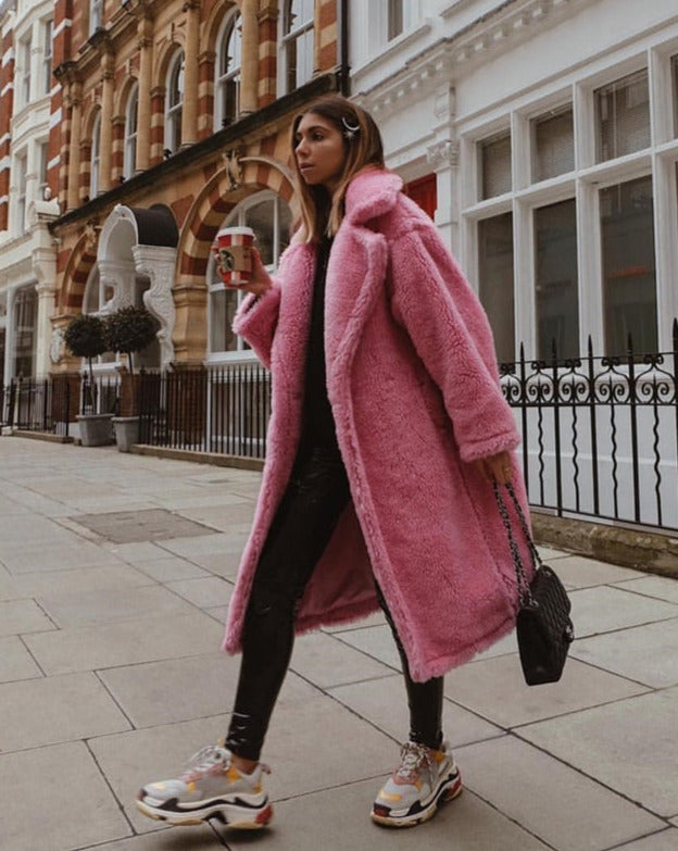 Rosalin Eco Fur Bear Overcoat