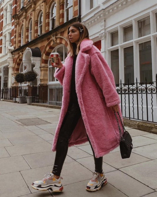 Rosalin Eco Fur Bear Overcoat