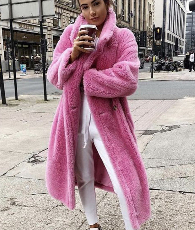 Rosalin Eco Fur Bear Overcoat